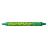Green Leopard Print Zwarte Inkt Pen (Achterkant)