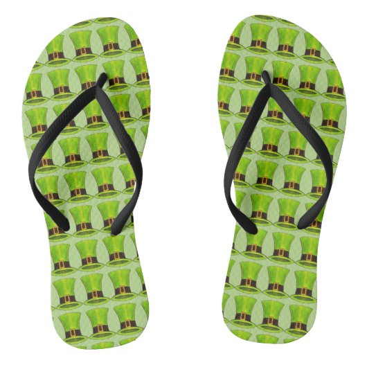 Green Leprechaun Pet Saint Patricks Day Teenslippe Teenslippers (Voetbed)