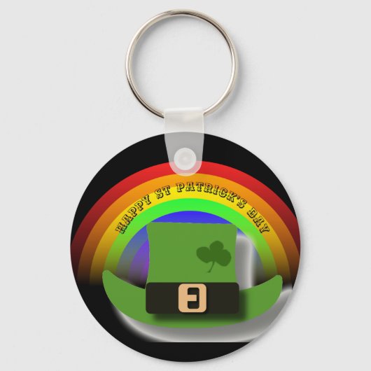 Green Leprechaun Pet St Patrick's Day Sleutelhanger (Voorkant)