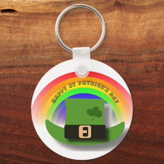 Green Leprechaun Pet St Patrick's Day Sleutelhanger (Achterkant)