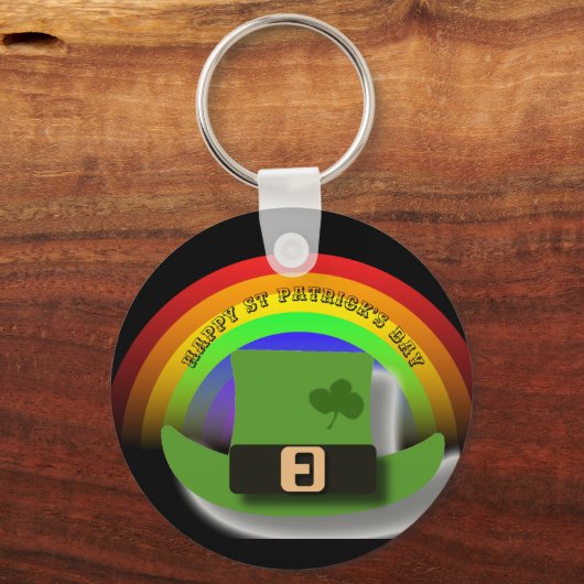 Green Leprechaun Pet St Patrick's Day Sleutelhanger (Voorkant)