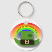 Green Leprechaun Pet St Patrick's Day Sleutelhanger (Achterkant)
