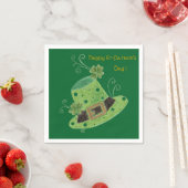 Green leprechaun's pet cocktailpapier servetten (Insitu)