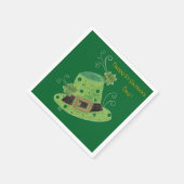 Green leprechaun's pet cocktailpapier servetten (Hoek)