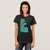 Green Letter L Alphabet Lore T-shirt (Voorkant volledig)