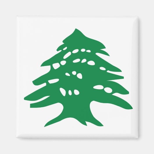 Green Libanon Cedar Magnet (Voorkant)