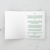 Green Libra Sign Birthday Kaart (Binnen)