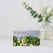 Green Lifestyle Healthy Life Visitekaartje (Staand voorkant)