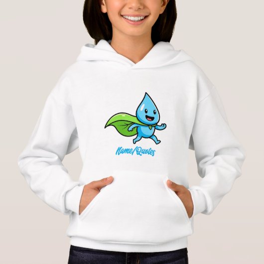 Green Lifestyle Water Drop Character (Voorkant)
