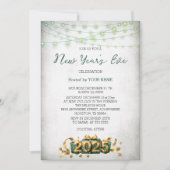 Green Light Cadeau Elegante Nieuwjaarsuitnodiging Save The Date (Voorkant)