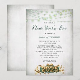 Green Light Cadeau Elegante Nieuwjaarsuitnodiging Save The Date