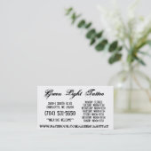 Green Light-Tattoo-kaart Visitekaartje (Staand voorkant)