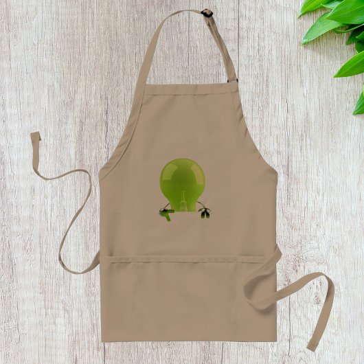 Green Lightbulb Apron Standaard Schort