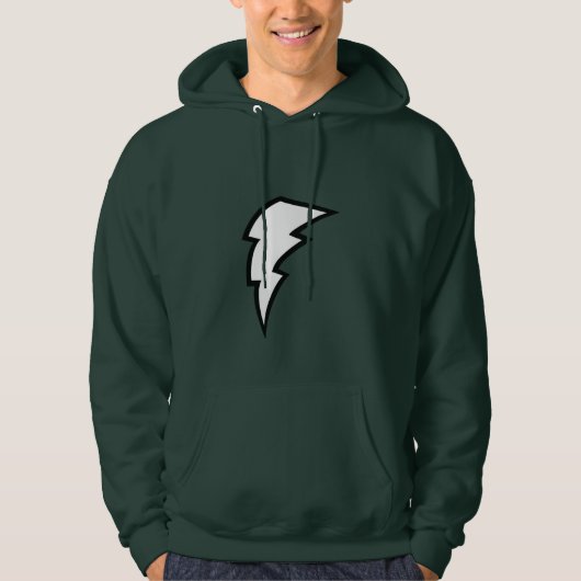 Green Lightning Bolt Hoodie (Voorkant)