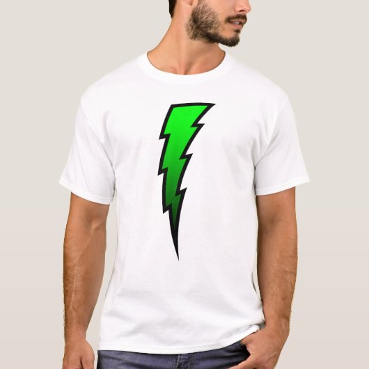 Green Lightning Bolt T-shirt (Voorkant)