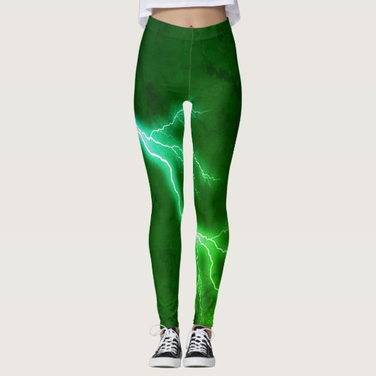 Green Lightning Leggings (Voorkant)