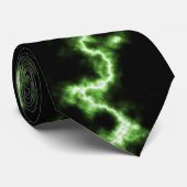 Green Lightning Stropdas (Opgerold)