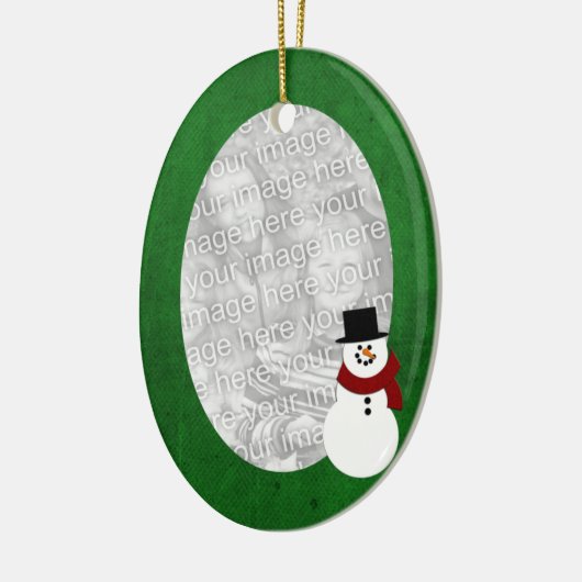 Green Lijst Snowman Ornament (Links)
