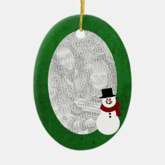 Green Lijst Snowman Ornament