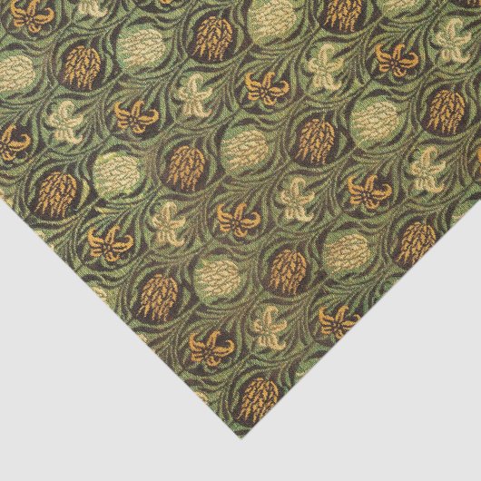 GREEN LILIES WILLIAM MORRIS - discussiestuk Tissuepapier (Detail)