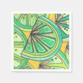 Green Limey Cocktail servetten (Voorkant)