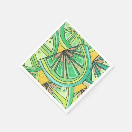 Green Limey Cocktail servetten (Hoek)