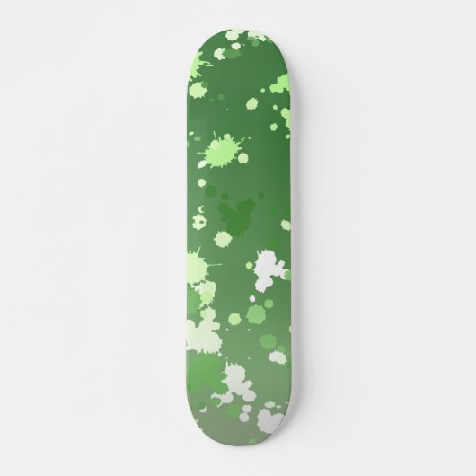 Green Limoen Paint Splash Abstract Persoonlijk Skateboard (Voorkant)