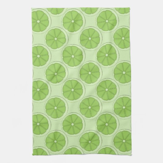 Green Limoen Pattern Kitchen Towel Theedoek (Verticaal)