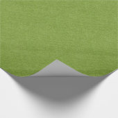 Green Linen Texture Cadeaupapier (Hoek)