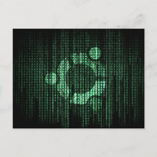 Green Linux-terminal Briefkaart