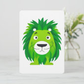 Green Lion Art Kaart (Staand voorkant)