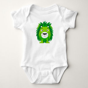 Green Lion Baby Jersey Bodysuit