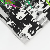 Green Lion Head - Lion Face Fleece Blanket Deken (Hoek)