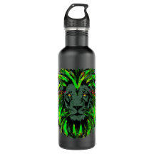 Green Lion Head - Lion Face Water Flacon