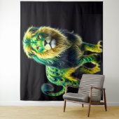 Green Lion Wandkleed (In situ)