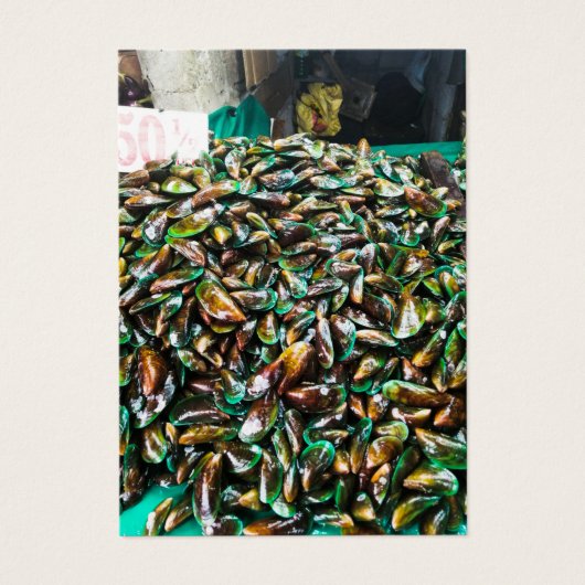 Green Lipped Mussels For Sale Profile Card Visitekaartje (Voorkant)
