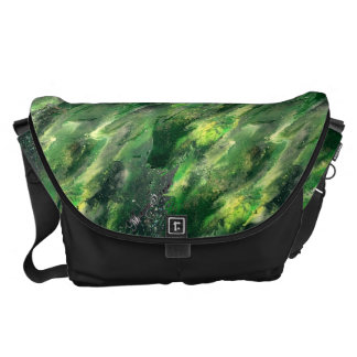 Green Liquid camo Bag Messenger Bag