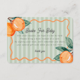 Green Little Cutie Pastel Citrus Boeken voor Baby Informatiekaartje