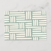 Green Little Fisherman Vist Diapper Raffle Informatiekaartje (Achterkant)