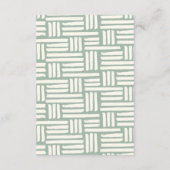 Green Little Fisherman Vist Diapper Raffle Informatiekaartje (Achterkant)