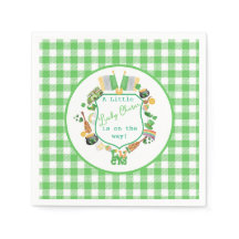 Green Little Lucky Charm baby shower