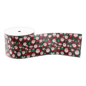Green Little Santas Grosgrain Lint (Spoel)