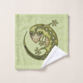Green Lizard Bad Handdoek (Wasdoekje)