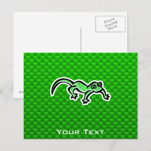 Green Lizard Briefkaart (Voorkant / Achterkant)