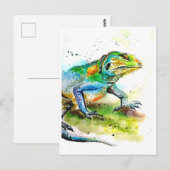 Green Lizard Briefkaart (Voorkant / Achterkant)