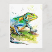 Green Lizard Briefkaart (Voorkant)
