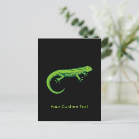 Green Lizard Briefkaart (Staand voorkant)