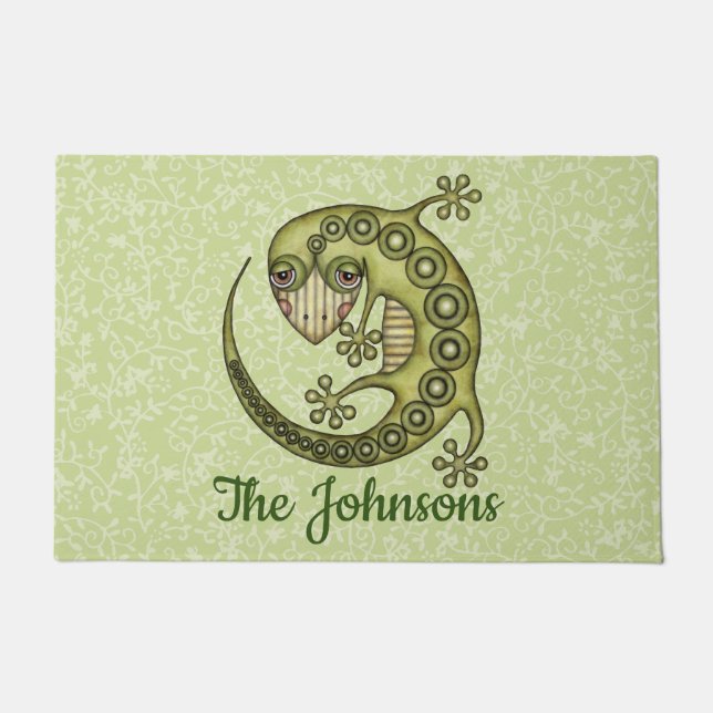 Green Lizard Deurmat (Voorkant)