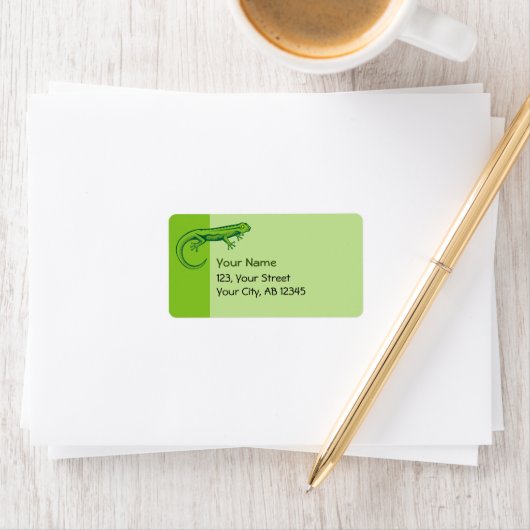 Green Lizard Etiket (Insitu)