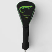 Green Lizard Golf Head Hoesje Golfheadcover (Voorkant)